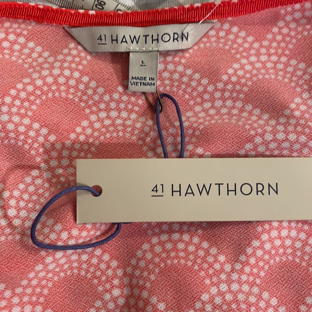 41 Hawthorn Orange Patterned Long Sleeve Dress - Picture 4 of 5